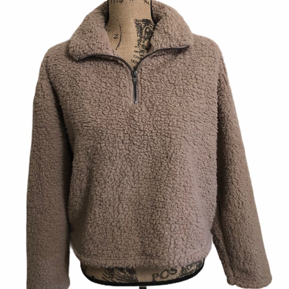 Thread & Supply teddy bear sherpa sweatshirt